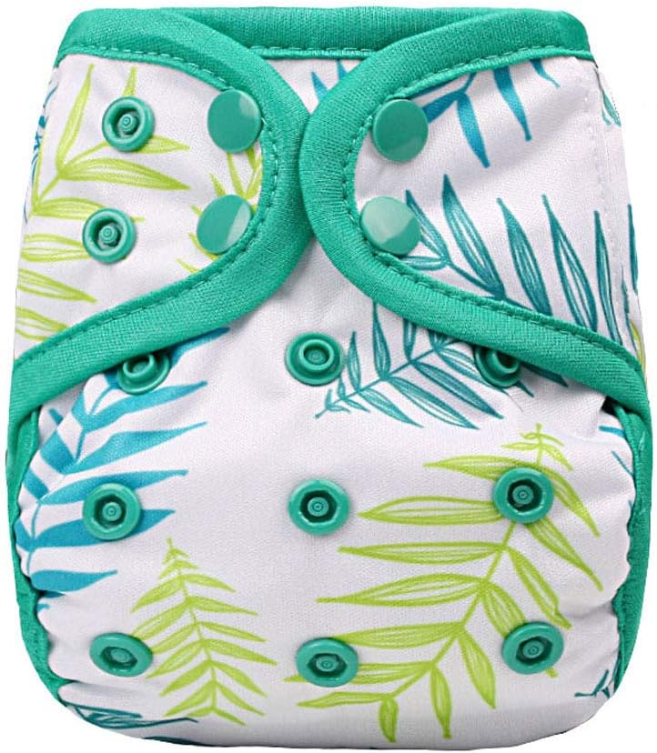 OsoCozy Newborn Reusable Cloth Diaper Covers - Adjustable Snap Fit & Double Leg Gussets for Baby Boys & Girls from 6-12 Pounds. Use with Prefold, Flat or Fitted Cloth Diapers or Snap-in Inserts - Image 1